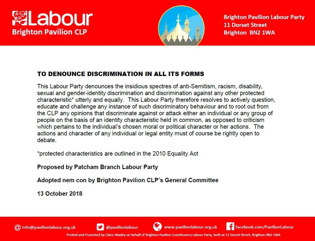 Denounce all discrimination_13.10.18